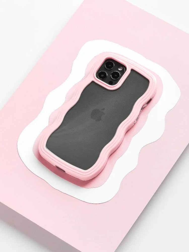 Coconut Lane Lilac Purple/Pink Curvy iPhone 13 Airpods Case and Phone Strap - Image 2 of 4