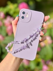 Coconut Lane Lilac Purple NAKD iPhone 14 Case and Phone Strap - Image 1 of 4