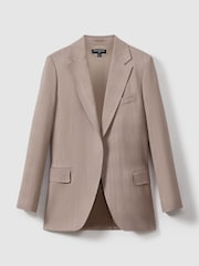 Reiss Pink Rosa Atelier Tailored Double Breasted Suit Blazer - Image 2 of 7