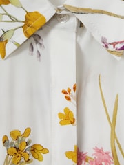 Reiss Ivory Faye Relaxed Floral Print Shirt - Image 5 of 5