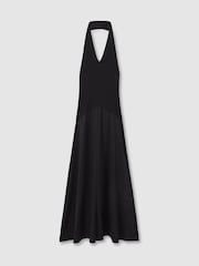 Marineblau - Reiss Rene Rene Hybrid Strick-Midikleid - Bild 2 von 6