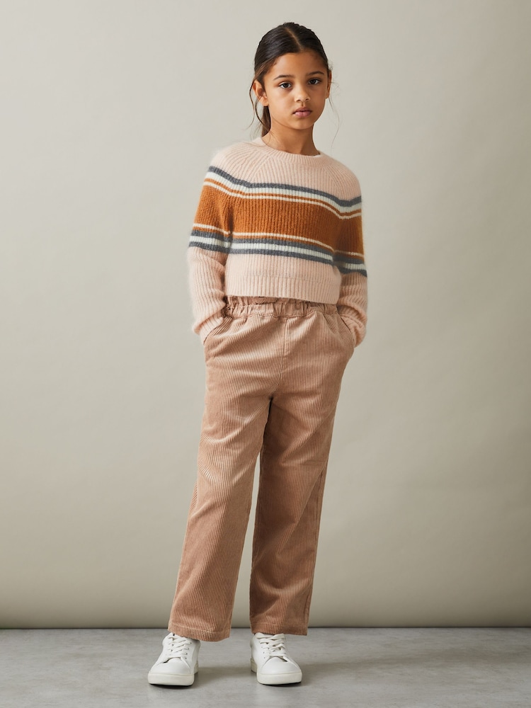 Reiss Pink Miri 13-14 yrs Colourblock Striped Jumper - Image 2 of 4
