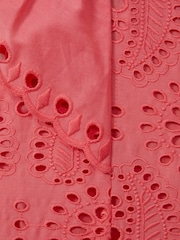 Reiss Pink Lilly 9-13 yrs Cotton Broderie Dress - Image 4 of 4