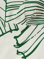 Reiss White/Green Marli Floral Sketch Removable Strap Mini Dress - Image 5 of 5