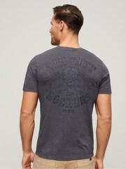 Superdry Charcoal 100% Cotton Retro Rocker Graphic T-Shirt - Image 2 of 6