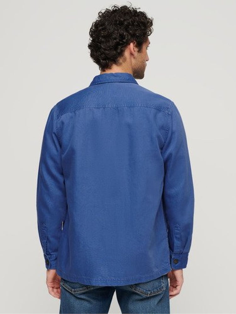 Superdry The Merchant Store Linen Blend Overshirt - Изображение 2 из 6 Superdry The Merchant Store Linen Blend Overshirt - Изображение 2 из 6