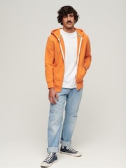 Superdry Orange Chrome Essential Logo Zip-Up Hoodie - Image 2 of 6