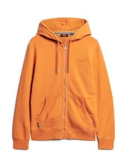 Superdry Orange Chrome Essential Logo Zip-Up Hoodie - Image 4 of 6