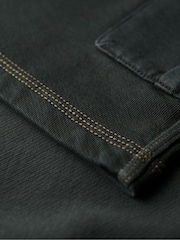 Superdry Black 100% Cotton Contrast Stitch Cargo Shorts - Image 6 of 6