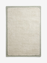MADE.COM White/Aqua Kurt Wool Berber Rug - Image 4 of 4
