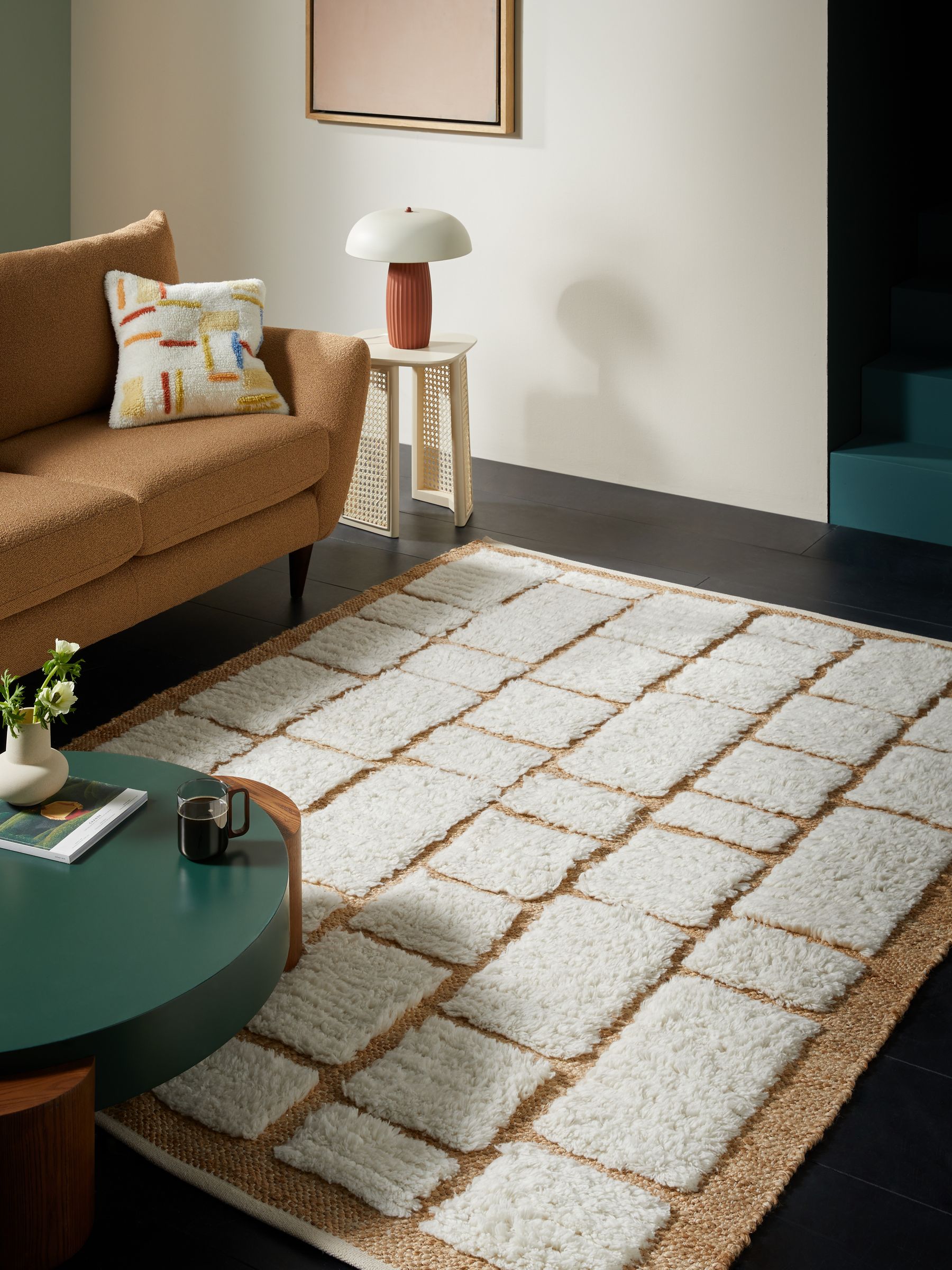 Buy MADE.COM Natural Erma Wool Berber Jute Rug from the Next UK online shop