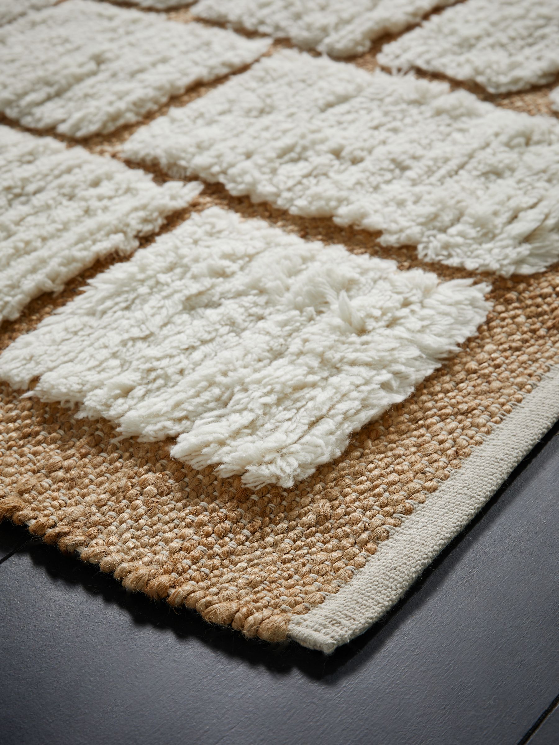 Buy MADE.COM Natural Erma Wool Berber Jute Rug from the Next UK online shop