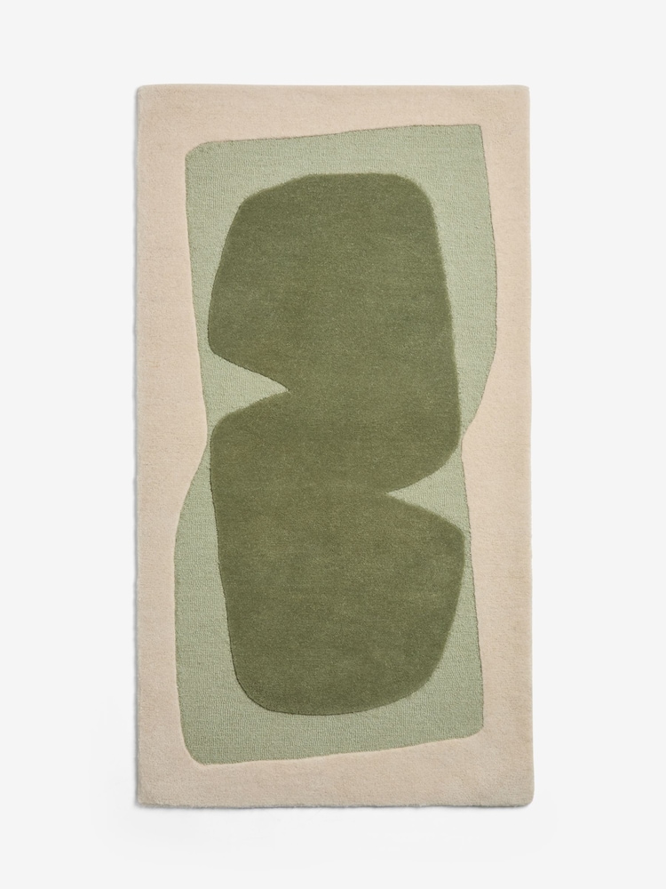 MADE.COM Green Kinney Wool Rug - Image 5 of 5 MADE.COM Green Kinney Wool Rug - Image 5 of 5