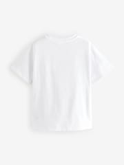 White 100% Cotton Graffiti Hello Kitty Oversized T-Shirt (3-16yrs) - Image 8 of 10