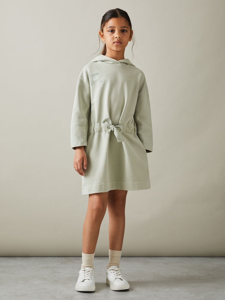 Vestido con capucha y logo de algodón Jade de Reiss - Imagen 1 de 4