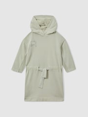 Vestido con capucha y logo de algodón Jade de Reiss - Imagen 2 de 4