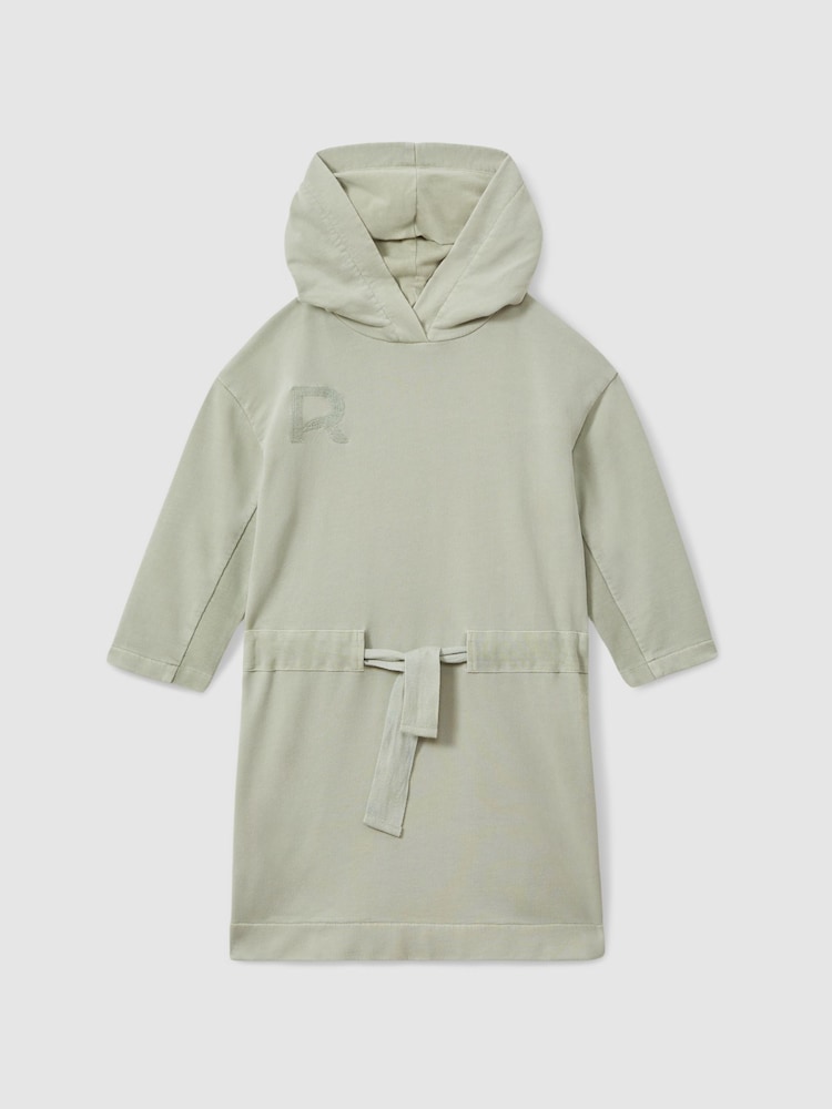 Vestido con capucha y logo de algodón Jade de Reiss - Imagen 2 de 4