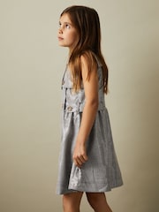 Reiss Black/White Gweneth 4-9 yrs Sequin Dogtooth Double-Breasted Dress - Image 3 of 4