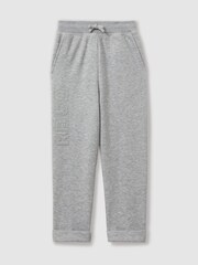 Reiss Grey Paulina 4-9 yrs Applique Logo Sweat Joggers - Image 2 of 5