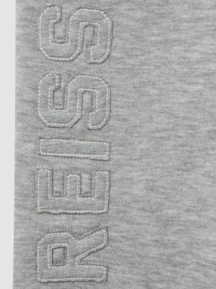 Reiss Grey Paulina 4-9 yrs Applique Logo Sweat Joggers - Image 5 of 5