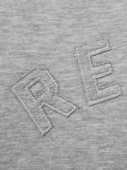 Reiss Grey Paulina 9-13 yrs Applique Logo Sweatshirt - Image 5 of 5