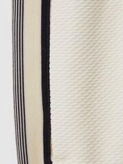 Reiss Off White Phoenix Textured Contrast Side Drawstring Shorts - Image 5 of 5