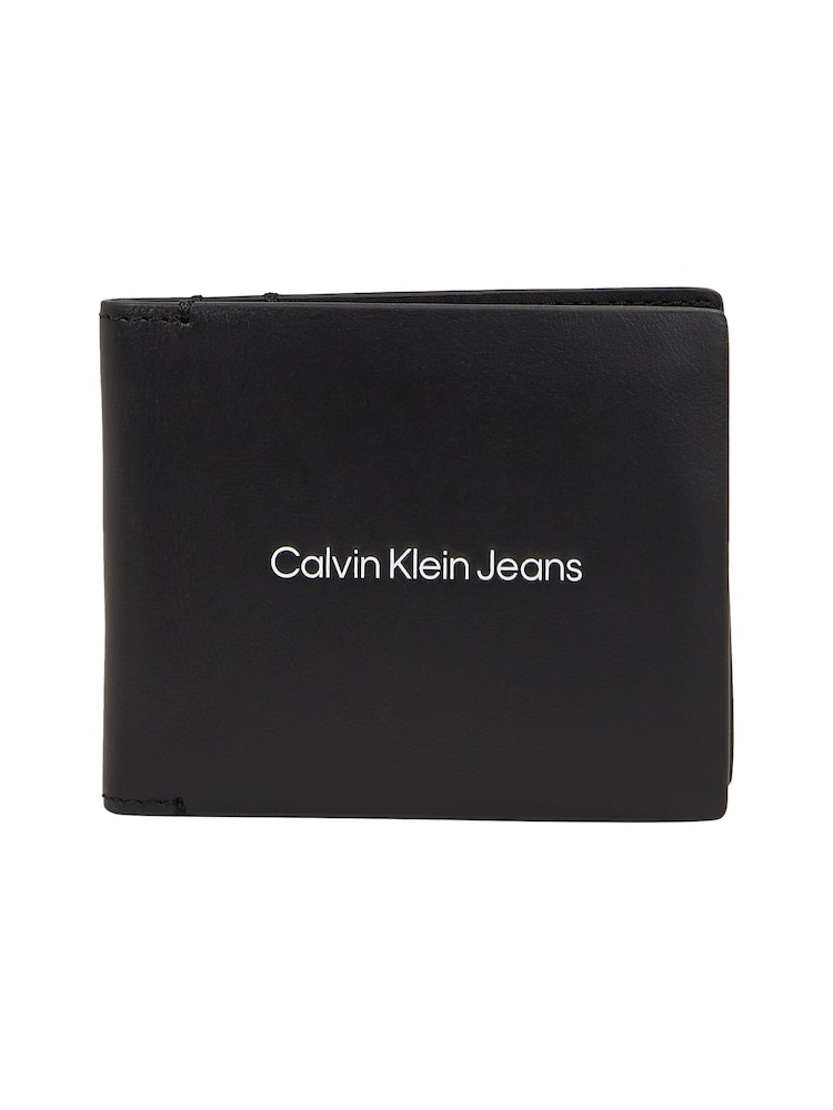 Calvin Klein Black Print Bifold Wallet - Image 1 of 2