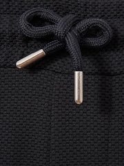 Marineblauw - Reiss Phoenix Textured Contrast Side Drawstring Shorts - Image 6 of 6