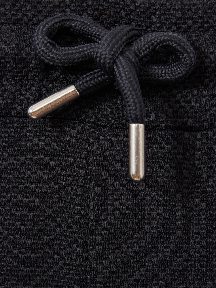Marineblauw - Reiss Phoenix Textured Contrast Side Drawstring Shorts - Image 6 of 6
