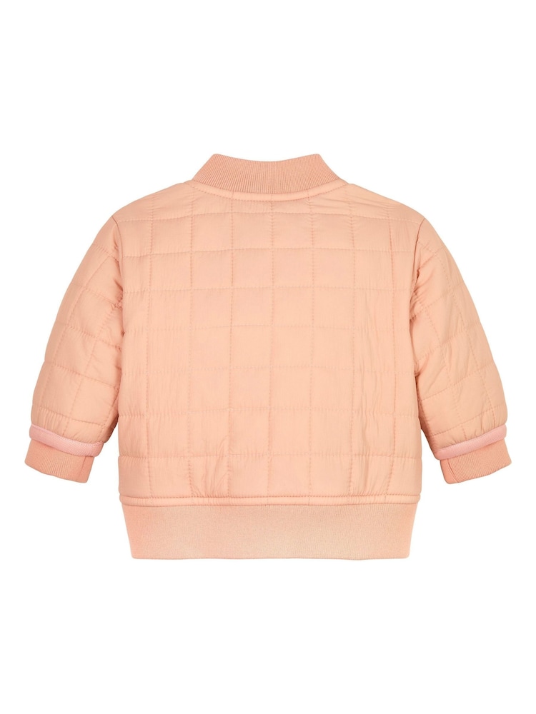 Calvin Klein Pink Quilted Bomber Jacket - Image 2 of 2