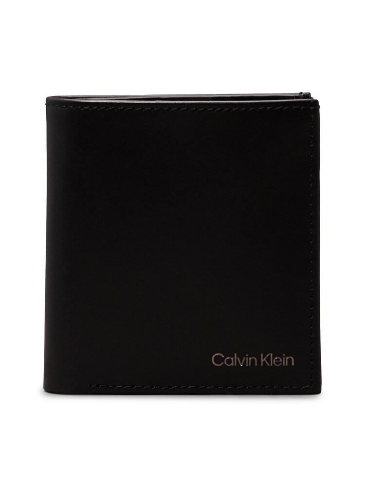 Calvin Klein Black Smooth Trifold Wallet - Image 1 of 4 Calvin Klein Black Smooth Trifold Wallet - Image 1 of 4