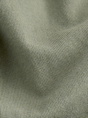 Зеленый хаки - 100% Хлопок Twist Футболка с короткими рукавами Летнее платье - Image 6 of 6