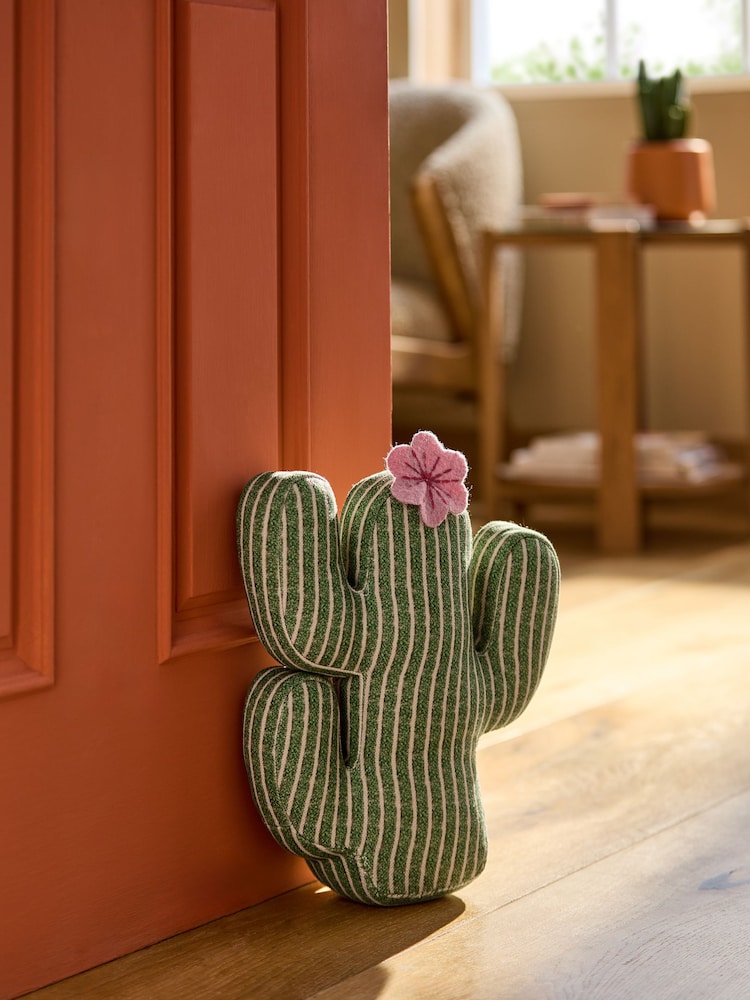 Green Cactus Doorstop - Image 1 of 5