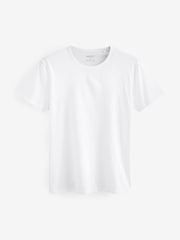 White Regular Fit 100% Cotton Layering T-Shirt - Image 2 of 2