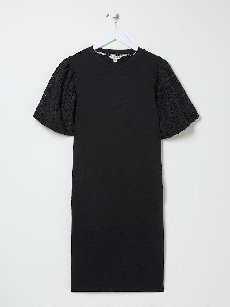 FatFace Black Enya Jersey Dress - Image 5 of 5