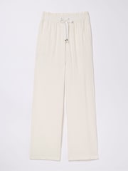 FatFace White Iva Wide Leg Trousers - Image 5 of 5