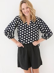 FatFace Blue Imogen Polka Dot Blouse - Image 1 of 5