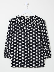 FatFace Blue Imogen Polka Dot Blouse - Image 3 of 3