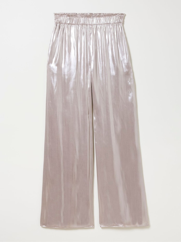 FatFace Silver Yvette Wide Leg Trousers - Image 6 of 6