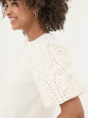 FatFace White Enya Jersey Dress - Image 4 of 5
