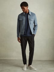 Reiss Black Hold Elasticated Cargo Trousers - Image 6 of 7