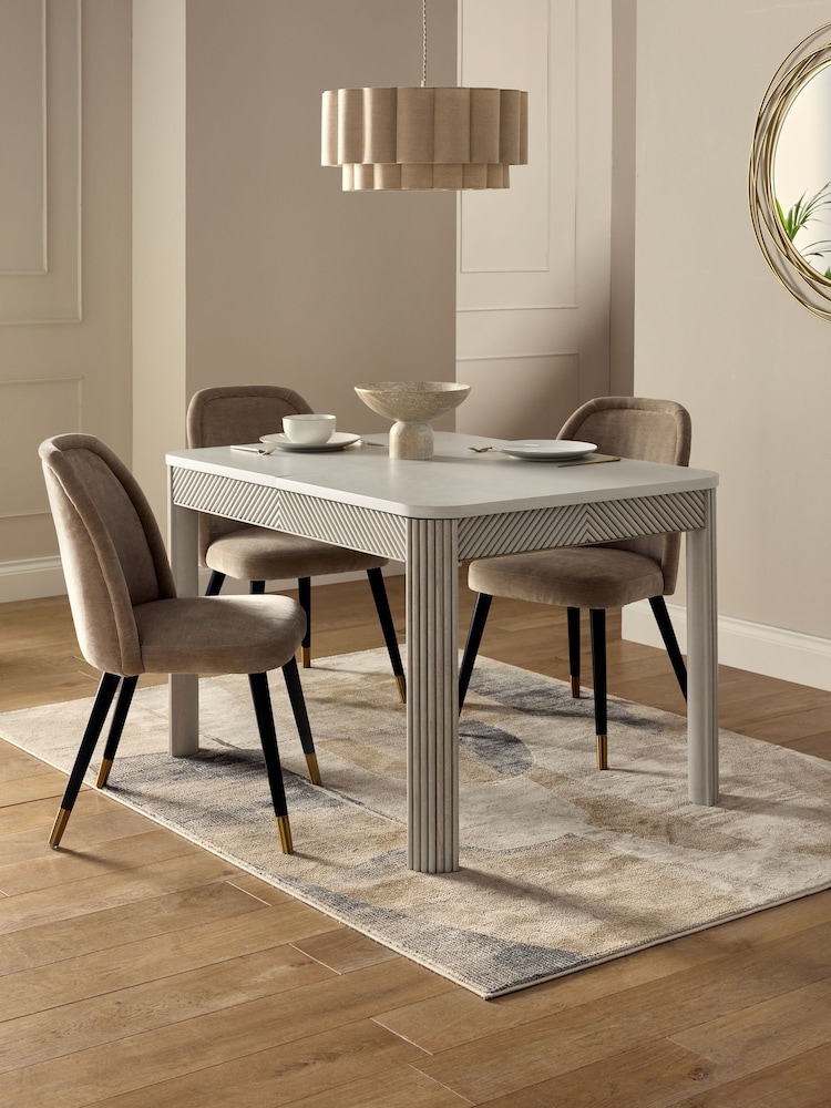 Grey 4 to 6 Seater Valencia Dining Table - Image 1 of 8