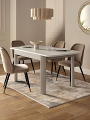 Grey 4 to 6 Seater Valencia Dining Table - Image 3 of 8