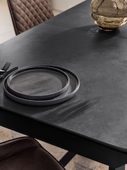 Grey Astoria Ceramic 6 to 8 Seater Extending Dining Table - Image 5 of 10
