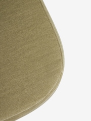 Relaxed Chenille Olive Green Marlow Bench Set - Image 11 of 11