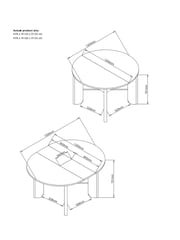 Light Natural EVIE Oak Effect Extending 4 to 6 Seater Dining Table - Image 4 of 10