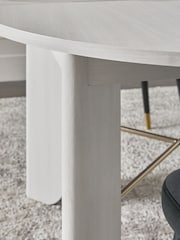 Light Natural EVIE Oak Effect Extending 4 to 6 Seater Dining Table - Image 9 of 10