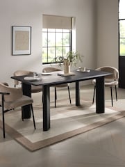 Black Oti 6 Seater Dining Table - Image 1 of 7