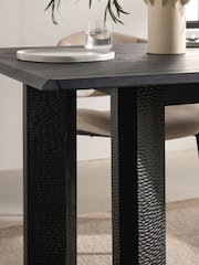 Black Oti 6 Seater Dining Table - Image 3 of 7