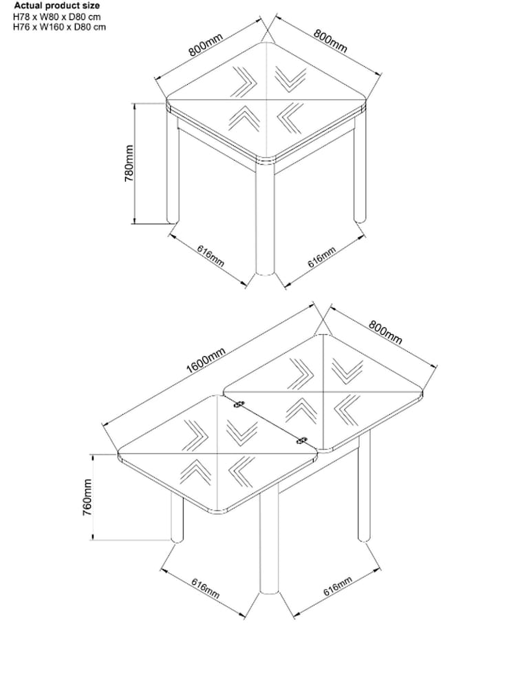 Mid Natural Owen 4 to 6 Seater Extending Dining Table - Image 9 of 9